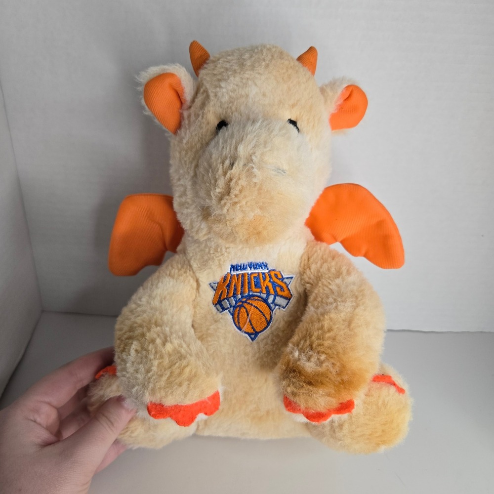New York Knicks FOCO Orange Dragon Plush Stuffed Animal Mascot Toy Embroidered